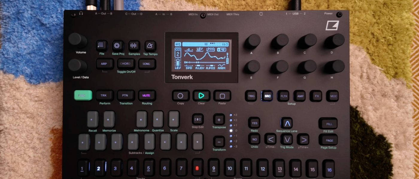 Elektron Tonverk 1.3 Adds Wavetable Synthesis to 16-Track Sampler