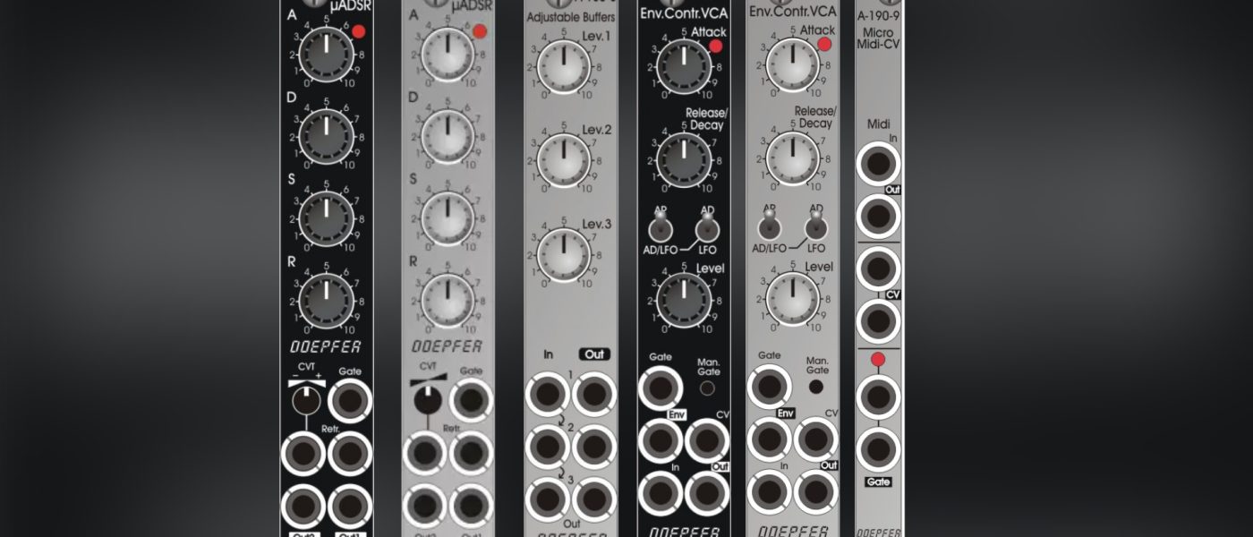 Doepfer Micro Series: Compact ADSR and MIDI-to-CV Modules