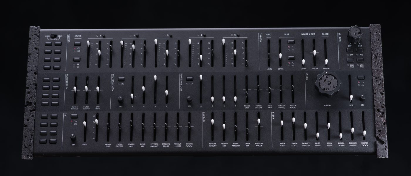 Genki Katla Hybrid Synth Ships with Lava Panels and Rotating Voices