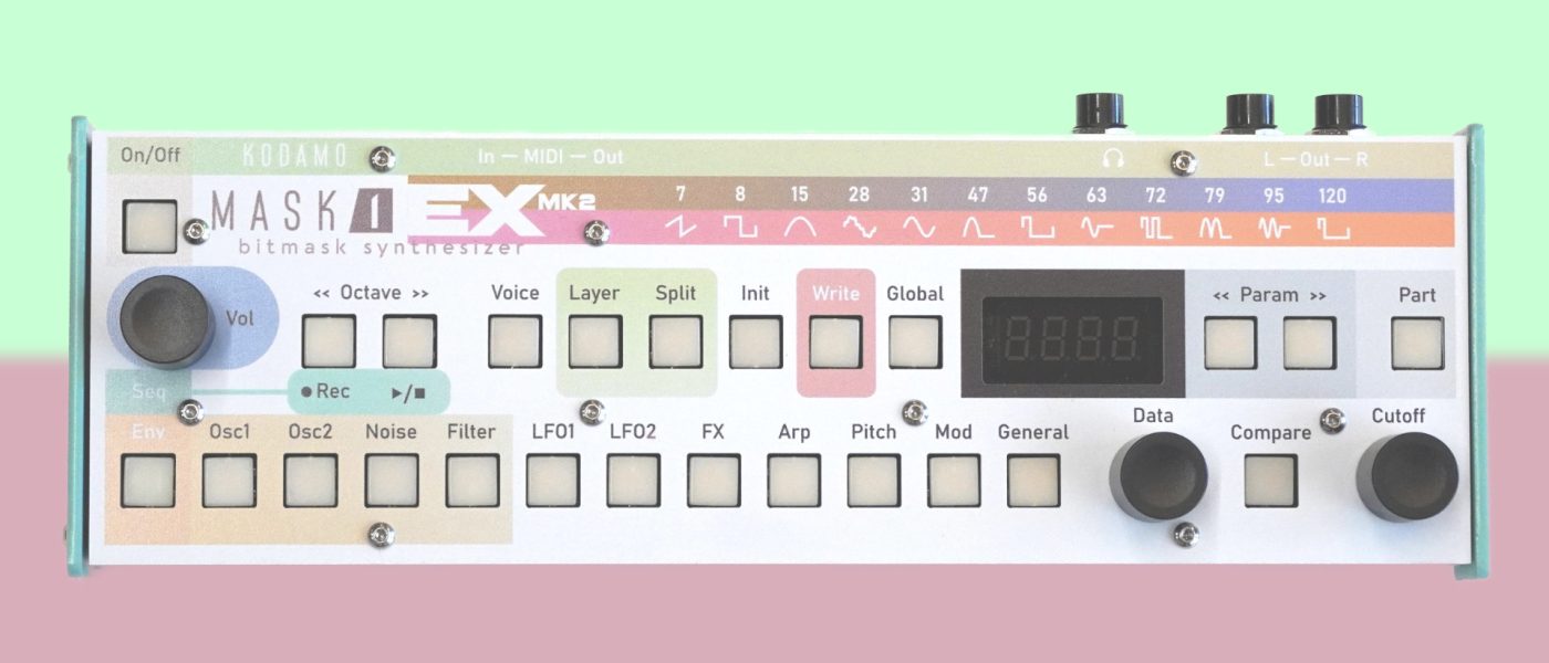 Kodamo MASK1EX MK2 Limited-Edition Desktop Synth Adds Voices and Color