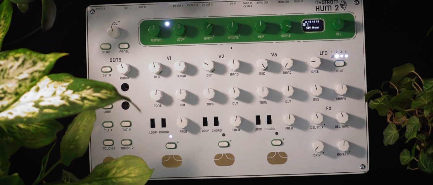 Nyström HUM 2: Multi-timbral Synth with Physical Sensors