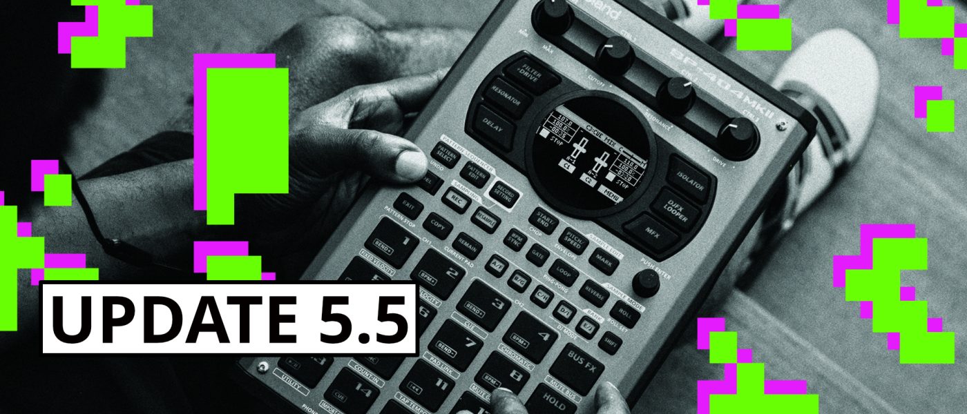 Roland SP-404MKII 5.5 adds side-chain compression and exFAT support