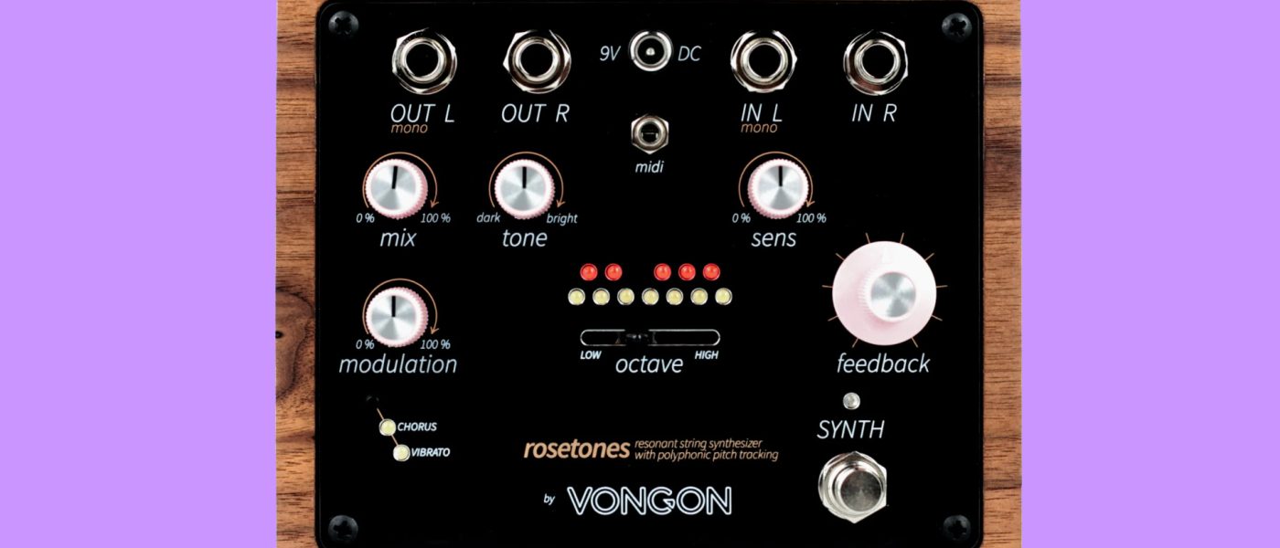 Vongon Rosetones: Polyphonic String Synth in a Stompbox