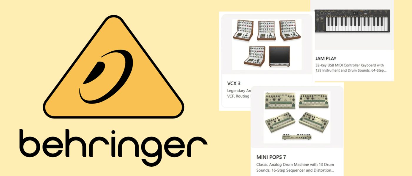Behringer Leaks 14 Unreleased Products: VCX 3, SP-1200, and More