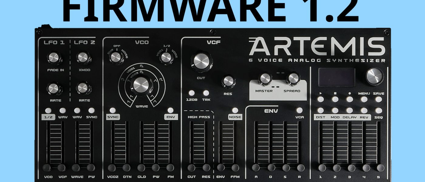 Dreadbox Artemis Firmware 1.2 Adds Sinevibes FX & Modulation