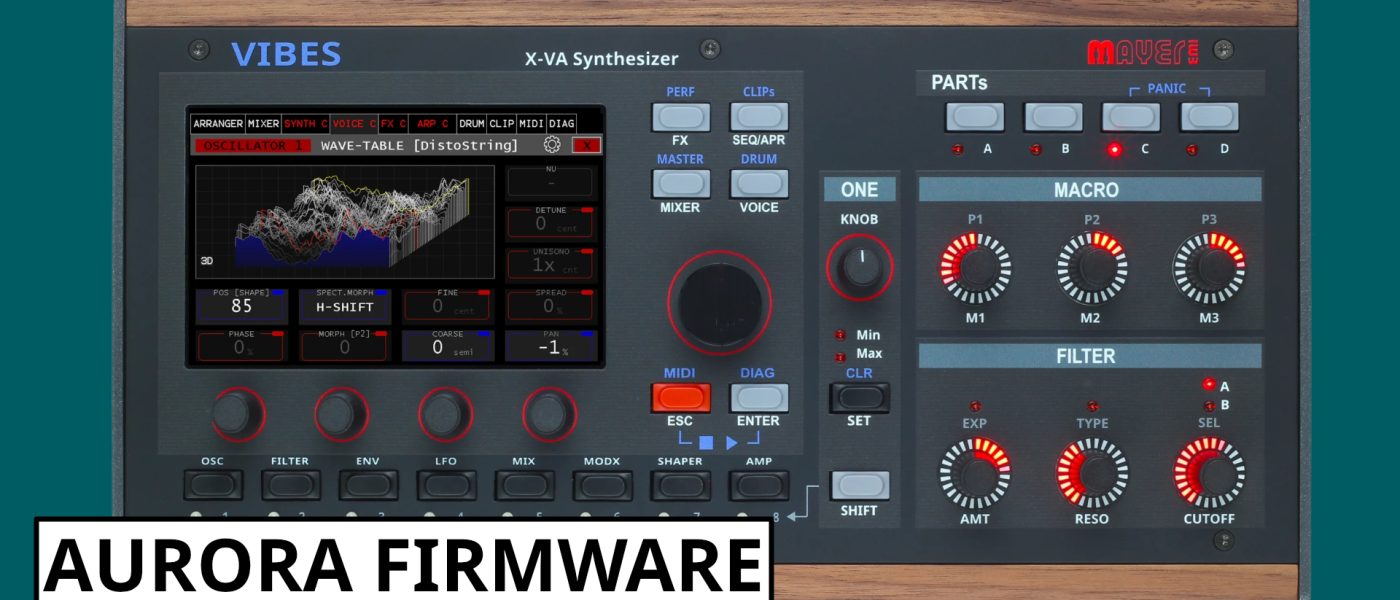 Mayer EMI MD850 Vibes Aurora firmware adds SFZ and new UI