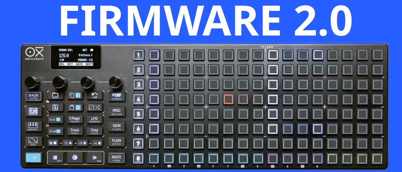 OXI One MKII Firmware 2.0 Adds SAGA, DOMINO, MIDI Player