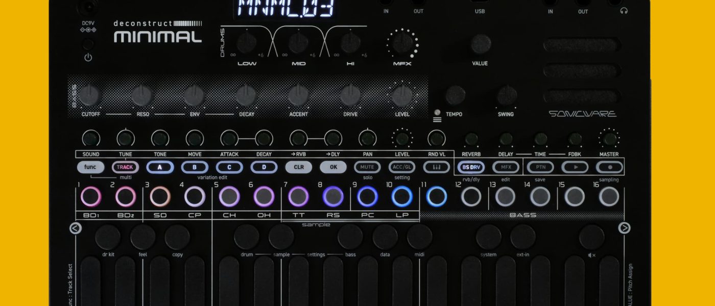 Sonicware deconstruct Minimal: $299 Groovebox Pre-Order Now