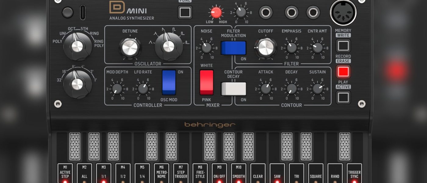 Behringer D Mini Pre-Order: 99€ Minimoog-Style Synth